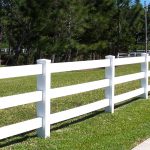 Eldorado III Ranch Rail vinyl fence calgary
