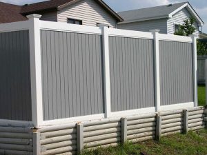 jasper vinyl fence grey