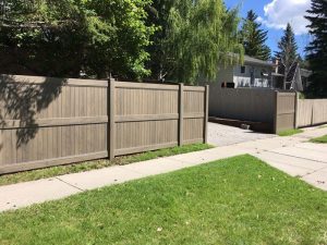 jasper vinyl fence installation calgary